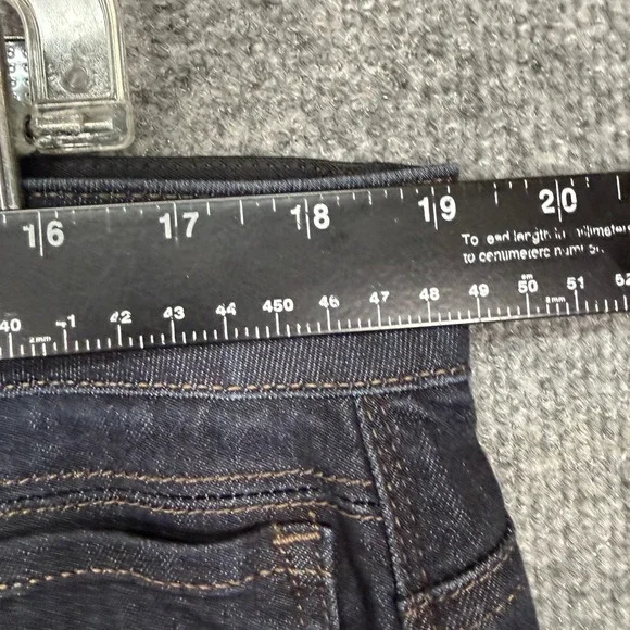 Democracy Jeans Womens 18 Blue Ab Solution Skinny Jeans Dark Indigo Stretch - Picture 9 of 13